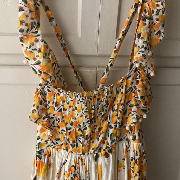 NWT FARM Rio Cashew Crossed Back Maxi Dress - Picture 13 of 14